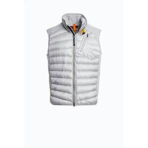 NEW PARAJUMPERS men's xavier hybrid vest in lunar rock
